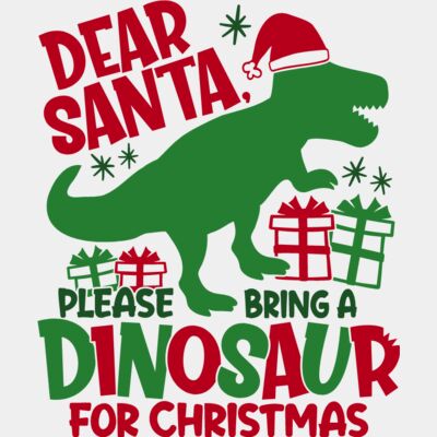 Please Santa bring a dinosaur for Christmas Thumbnail