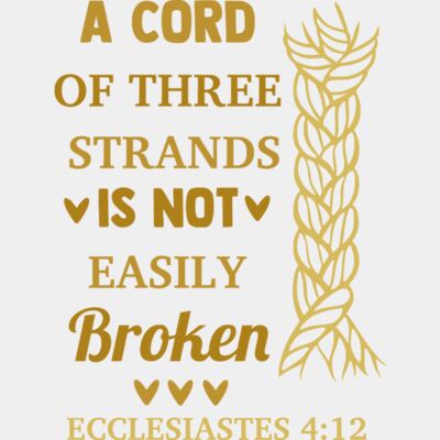 a cord of three strands is not easily broken Thumbnail