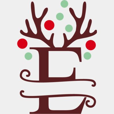 Christmas Monogram E Thumbnail