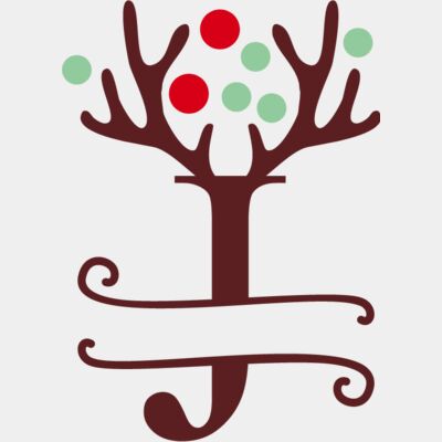 Christmas Monogram J Thumbnail
