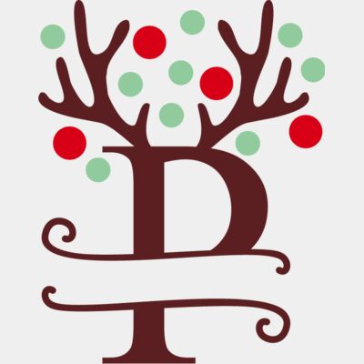 Christmas Monogram P Thumbnail