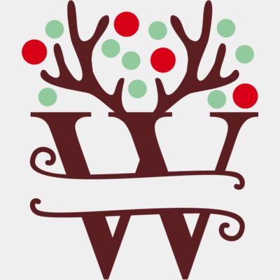 Christmas Monogram W Thumbnail