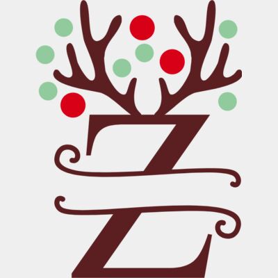 Christmas Monogram Z Thumbnail