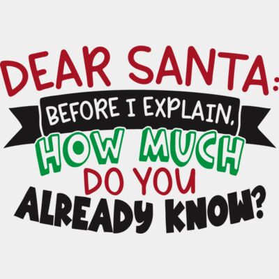 Dear Santa Before I Explain Thumbnail