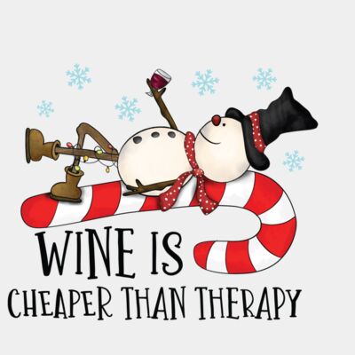 Wine Is Cheaper Than Therapy Thumbnail