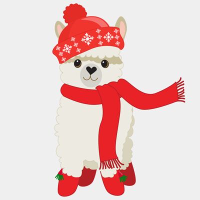 Christmas llama Thumbnail