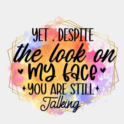 Yet despite the look on my face Thumbnail