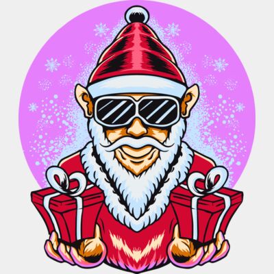 Cool Santa With Presents Thumbnail