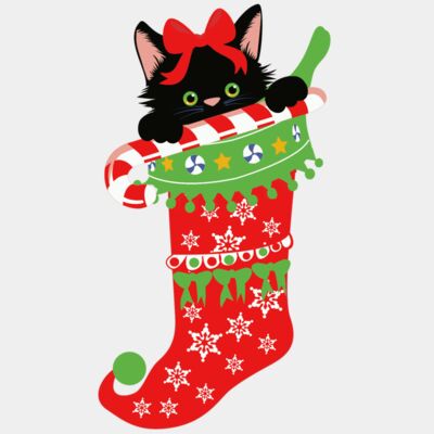 Cat in Stocking Thumbnail