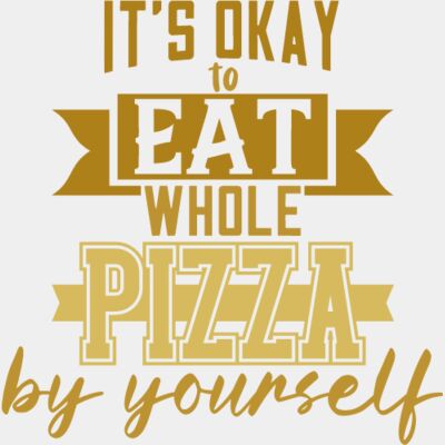 It's okay to eat whole pizza by yourself  Thumbnail