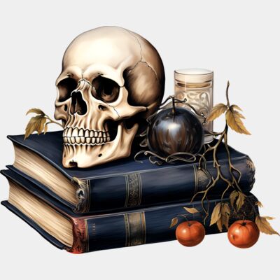Halloween book and Skull Thumbnail