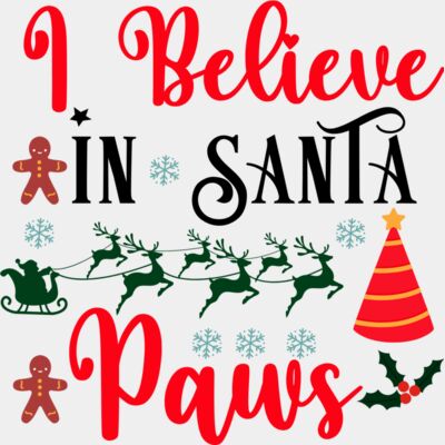 I Believe In Santa Paws Thumbnail
