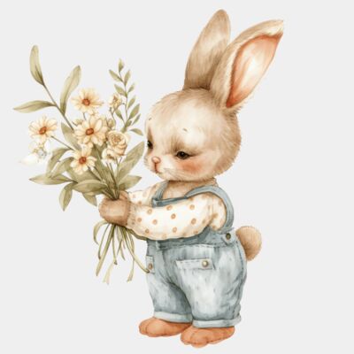 Bunny Looking At Daisy's  Thumbnail