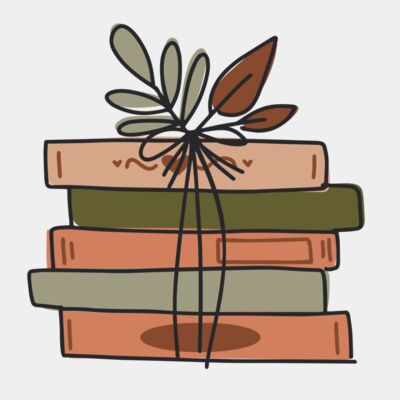 Tied Bookstack With Leaves  Thumbnail