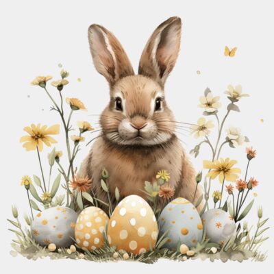 Rabbit With Egg's 2  Thumbnail