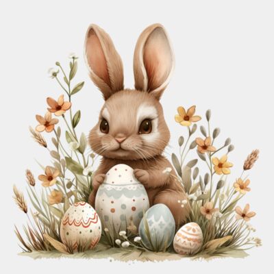 Bunny With Egg's 2  Thumbnail