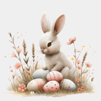 Rabbit With Egg's 5 Thumbnail