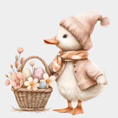 Duckling with Easter Basket  Thumbnail