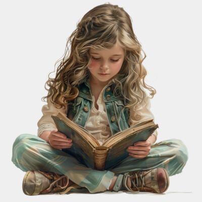 Girl Reading A Book  Thumbnail