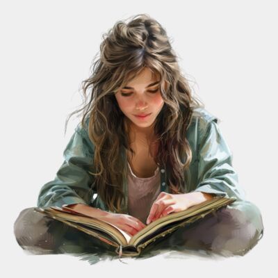 Young lady Read a Book Thumbnail