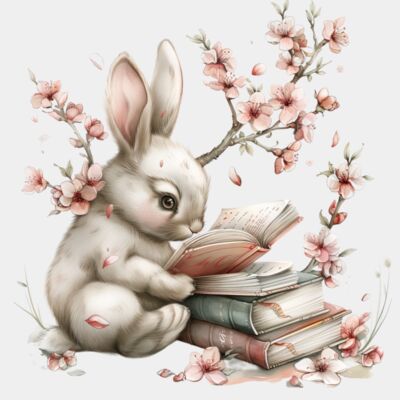 Rabbit Reading a Book Thumbnail