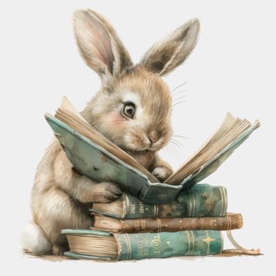 Rabbit Reading A Book Thumbnail