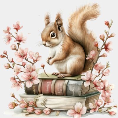 Squirrel On A Book Thumbnail