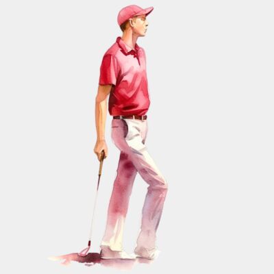 Golfer Strolling  Thumbnail