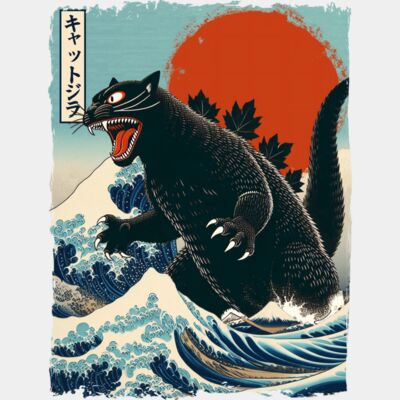 Catzilla Japanese Artwork  Thumbnail