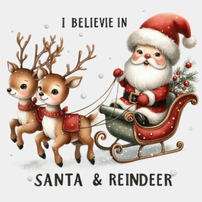 I Believe In Santa and Reindeer  Thumbnail