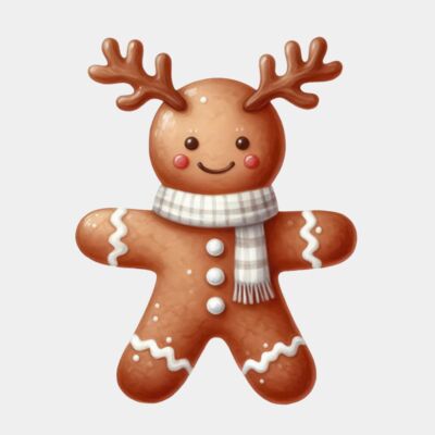Reindeer gingerbread man  Thumbnail
