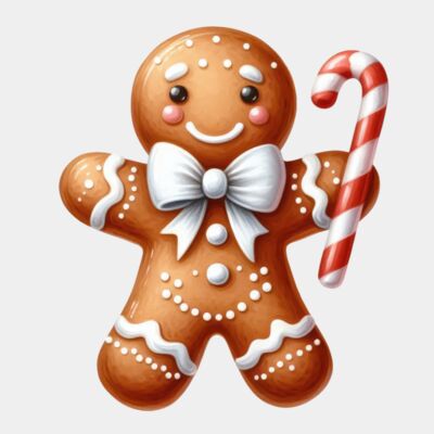 Candy Cane gingerbread man Thumbnail