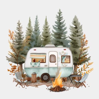 Campfire & caravan  Thumbnail