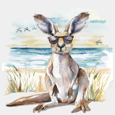 Watercolour Kangaroo  Thumbnail