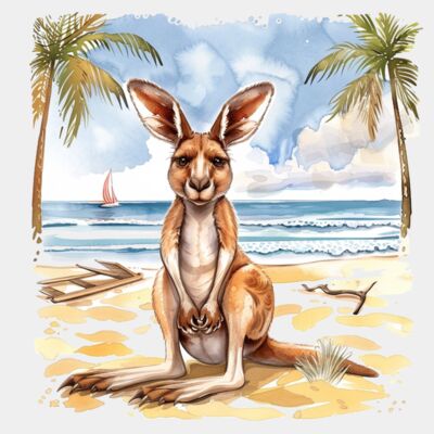 Watercolour Kangaroo  Thumbnail