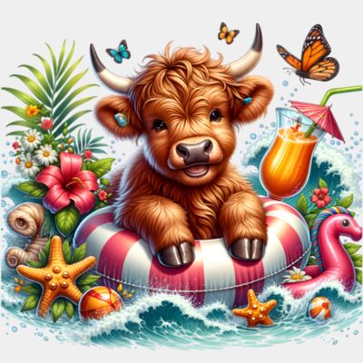 Summer Highland Cow  Thumbnail