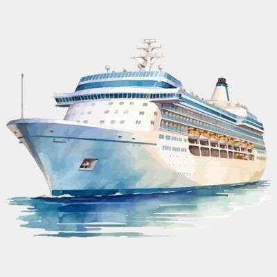 Water coloured Cruise Ship  Thumbnail
