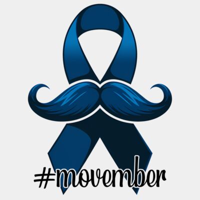 Movember Ribbon with Moustache Thumbnail
