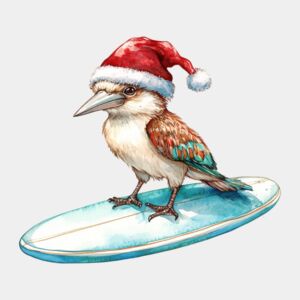 Surfing Santa Kookaburra Thumbnail