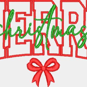 Merry Christmas Red Bow Thumbnail