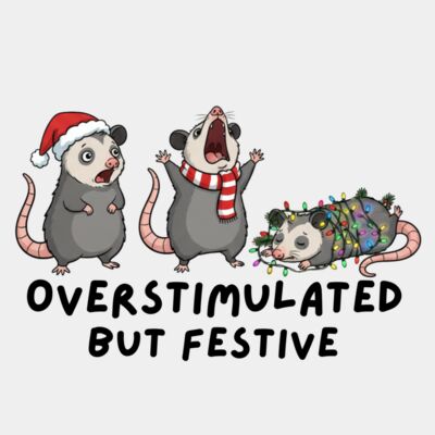 Overstimulated But Festive Opossum Thumbnail