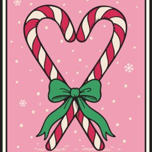 Sweet Balance Candy Cane Tarot Card Thumbnail