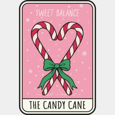 Sweet Balance Candy Cane Tarot Card Thumbnail