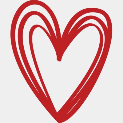 Triple hand written love heart Thumbnail