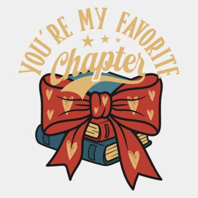 You're My Favourite Chapter - for dark tees Thumbnail