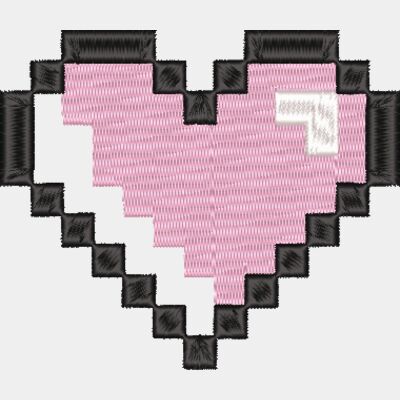 Pixel Heart with Shadow 10CM Thumbnail