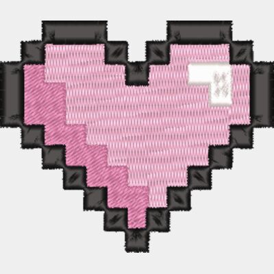 Pixel Heart with Shadow 6CM Thumbnail