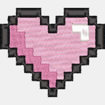 Pixel Heart with Shadow 5CM Thumbnail