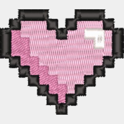 Pixel Heart with Shadow 4CM Thumbnail