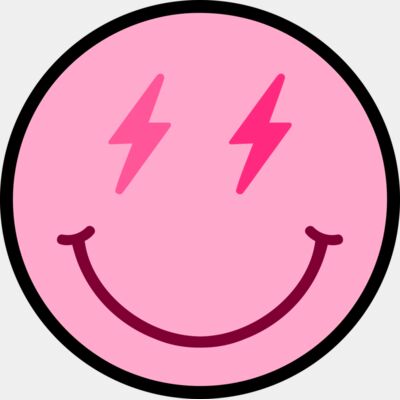 Mama Lightning Smiley Face (Pink)  Thumbnail